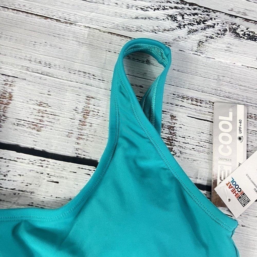 32 Degrees Heat Cool One Piece Teal Splunge size Small UPF+40 Quick Dry Fitness - Picture 6 of 14